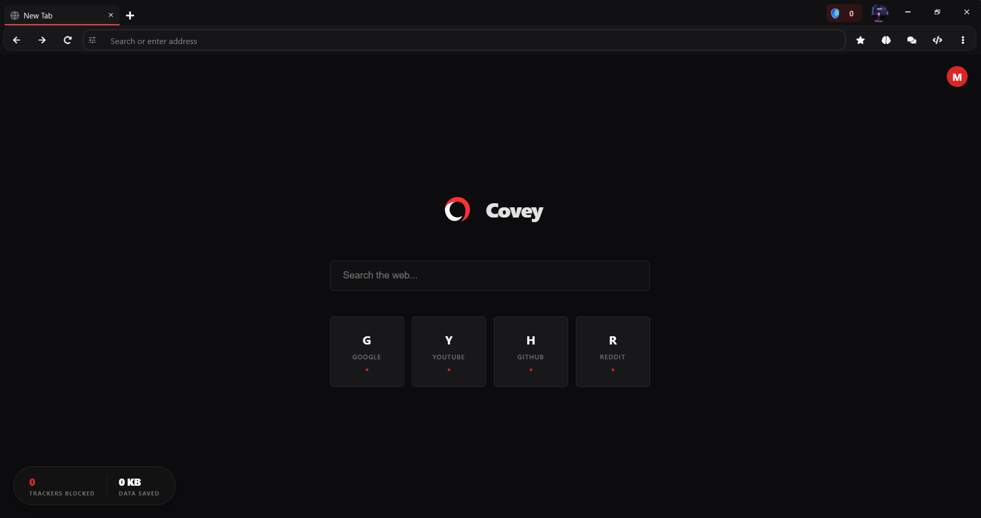Covey Browser in action